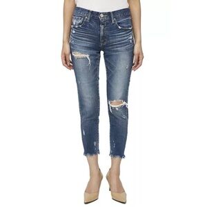 MOUSSY VINTAGE | Isko Comfort Ridgewood Cropped Skinny Jeans Blue Sz. 25